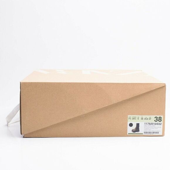 Zara Womens Chelsea Khaki Leather Ankle Boots Lug Soles EU 38 US 7.5 1176/810 - Picture 10 of 10